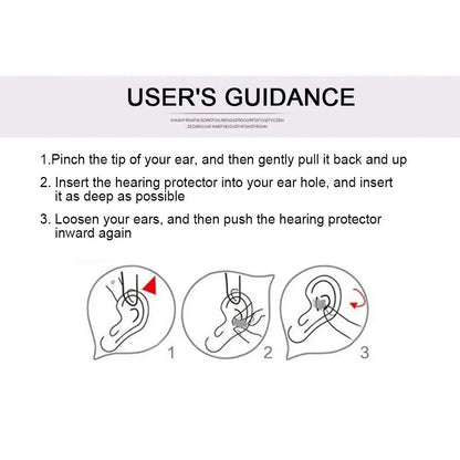 User instructions for using a noise cancelling earbud.