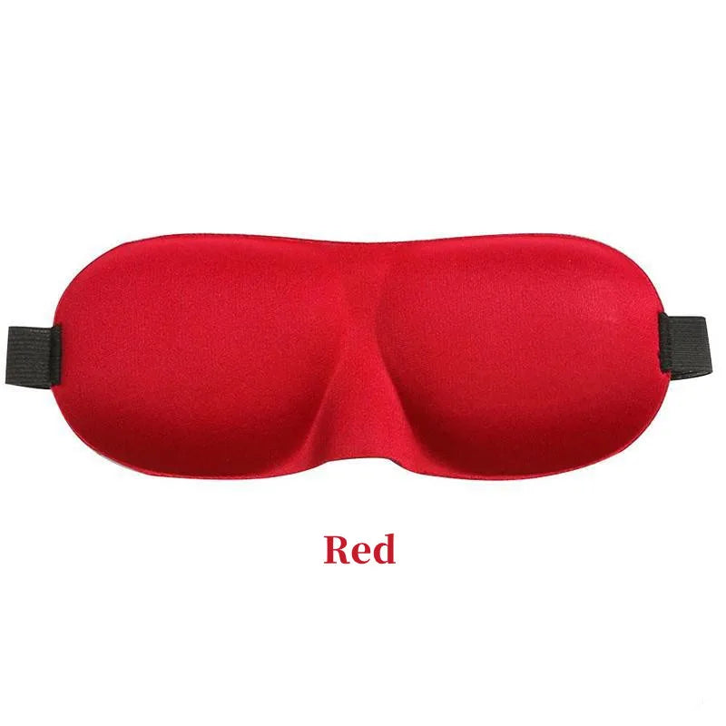 Red sleeping eye mask.
