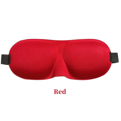 Red sleeping eye mask.