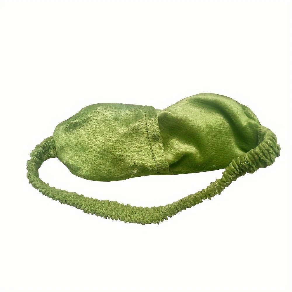 Green eye mask with a soft band.