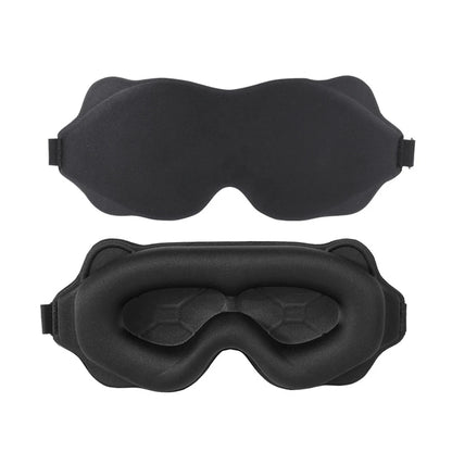 Black sleeping eye mask.