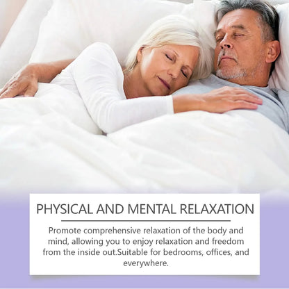 Lavender spray helps elderly couple sleep better.
