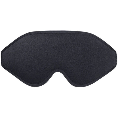 Black sleep mask on a white background