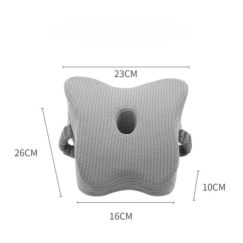 Dimensions of the leg pillow. 