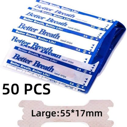Breathe better nasal Sleep Apnea strips 50pcs Large size.