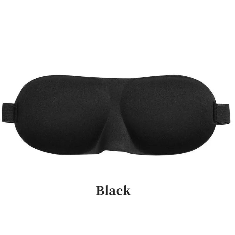 Black sleeping eye mask.