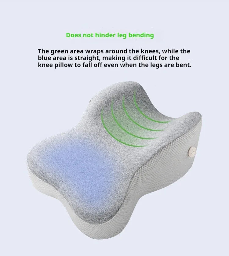 Part of the leg pillow that wraps around the knees for support, while the blue area keeps the leg in position, great for post operation recovery. 