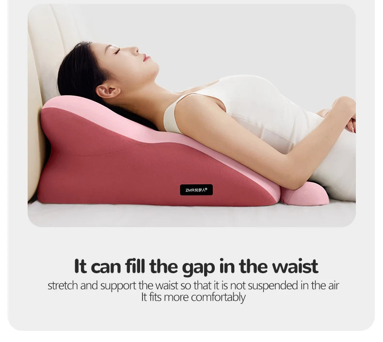 Extra pillow to fill the gap and support the waist. 