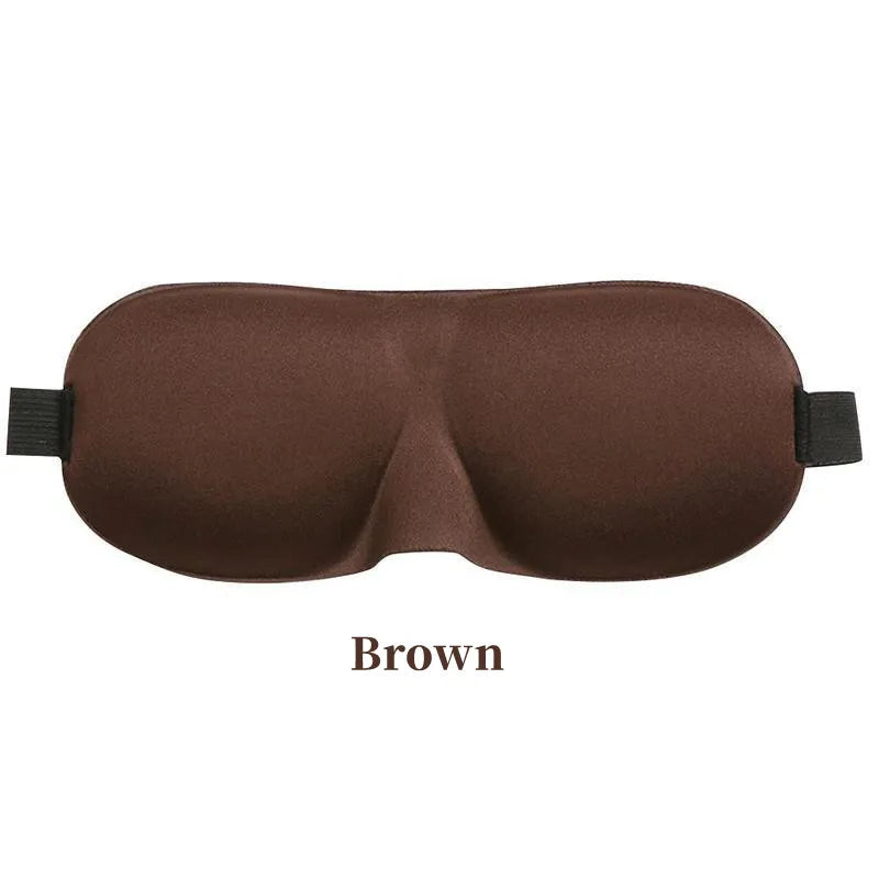 Brown sleeping eye mask.