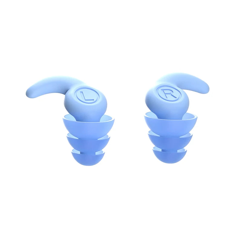 Blue noise reduction earbuds.
