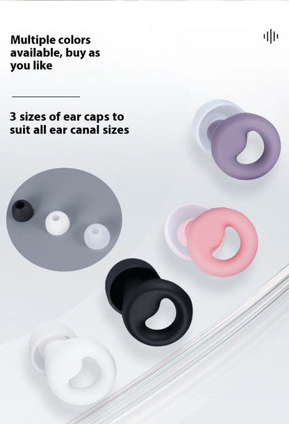 Noise reduction earbud comes in 3 sizes of ear cap options.