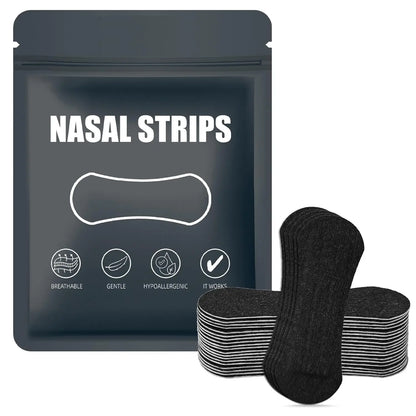 Nasal strips packaging with multiple strips on a white background