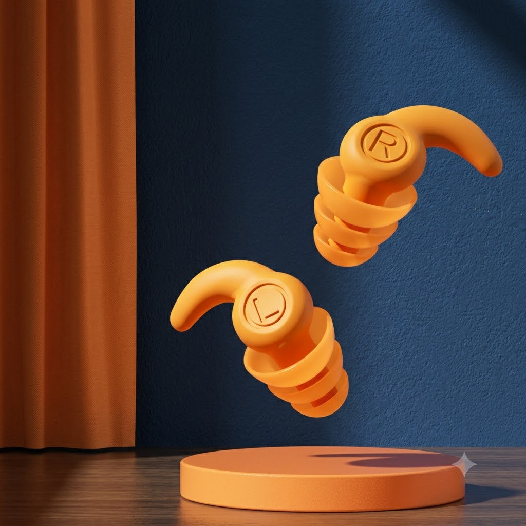 Noise Reduction Soft Silicone Ear Plugs 3 layer filtration